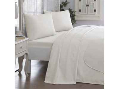 Çift Kişilik Pike 200x230 Cm Ekonomik Karo